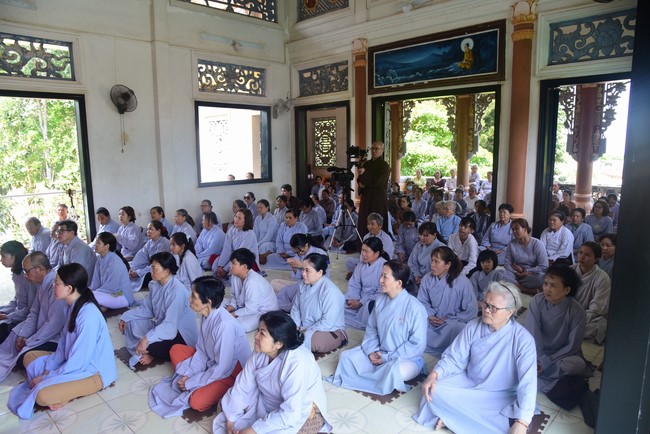 Three-Jewel Refuge Ceremony at  Bao Quang pagoda in Dong Nai