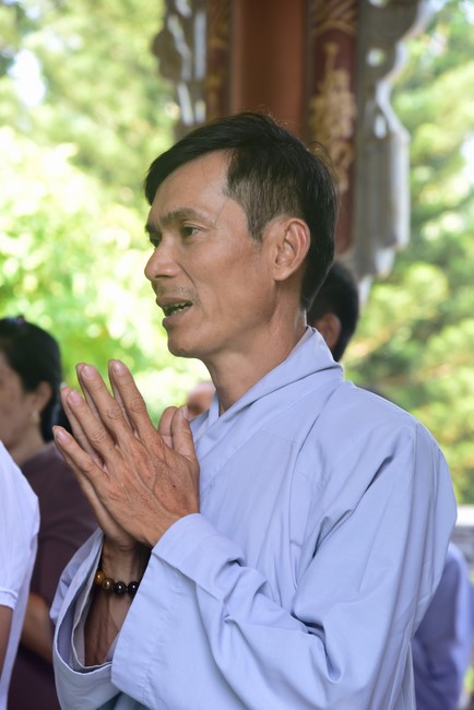Three-Jewel Refuge Ceremony at  Bao Quang pagoda in Dong Nai