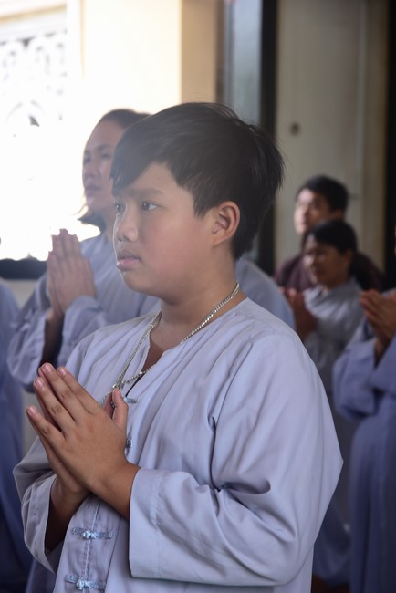 Three-Jewel Refuge Ceremony at  Bao Quang pagoda in Dong Nai