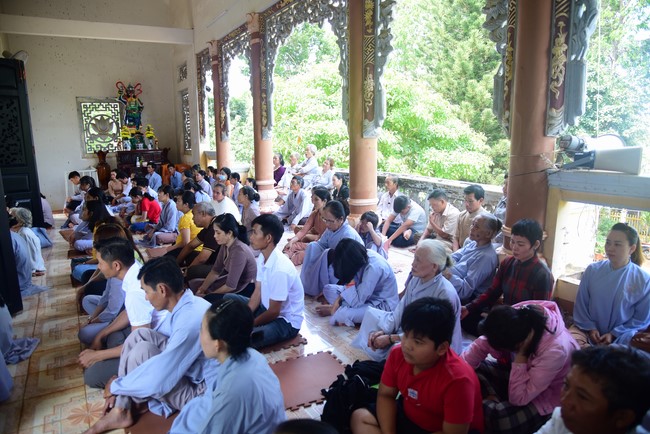 Three-Jewel Refuge Ceremony at  Bao Quang pagoda in Dong Nai