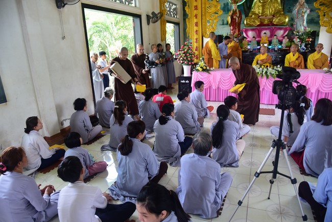 Three-Jewel Refuge Ceremony at  Bao Quang pagoda in Dong Nai
