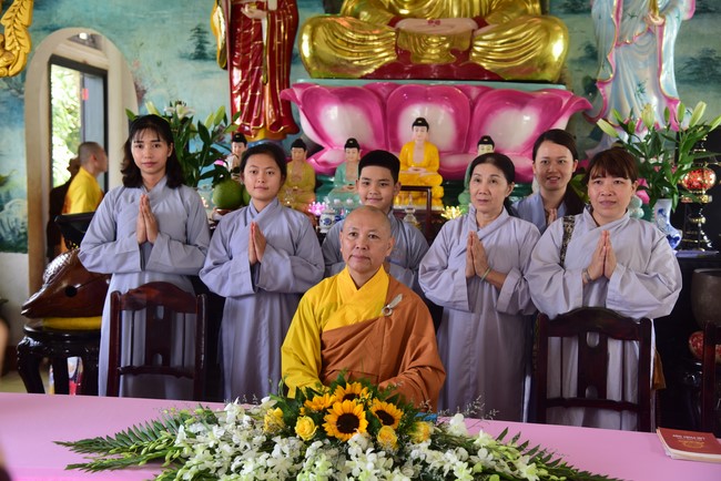 Three-Jewel Refuge Ceremony at  Bao Quang pagoda in Dong Nai