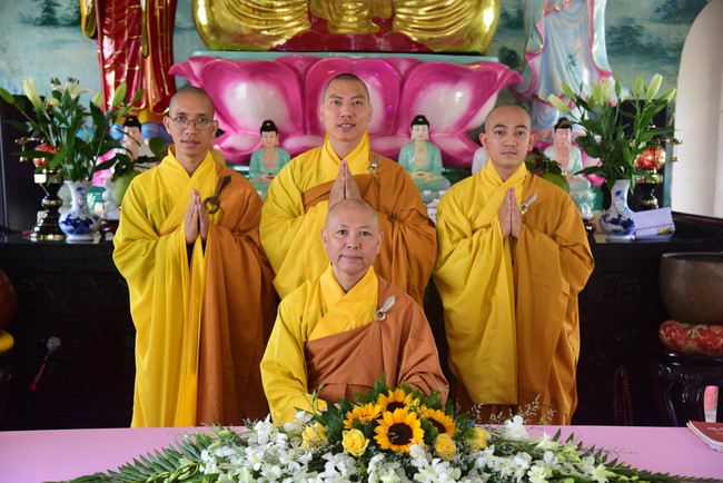 Three-Jewel Refuge Ceremony at  Bao Quang pagoda in Dong Nai