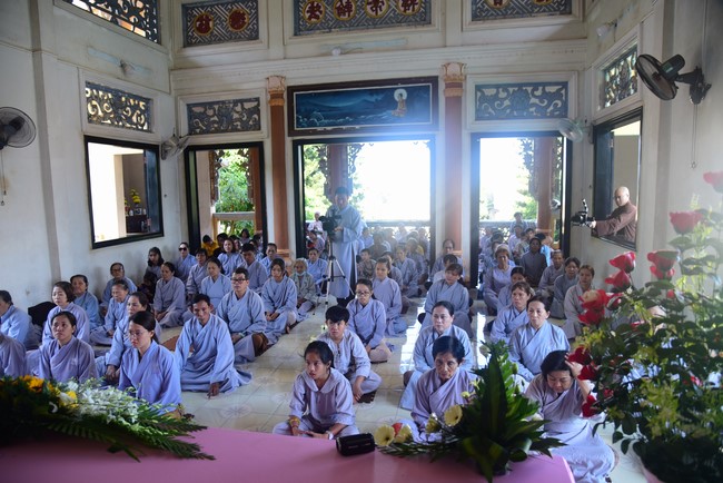 Three-Jewel Refuge Ceremony at  Bao Quang pagoda in Dong Nai