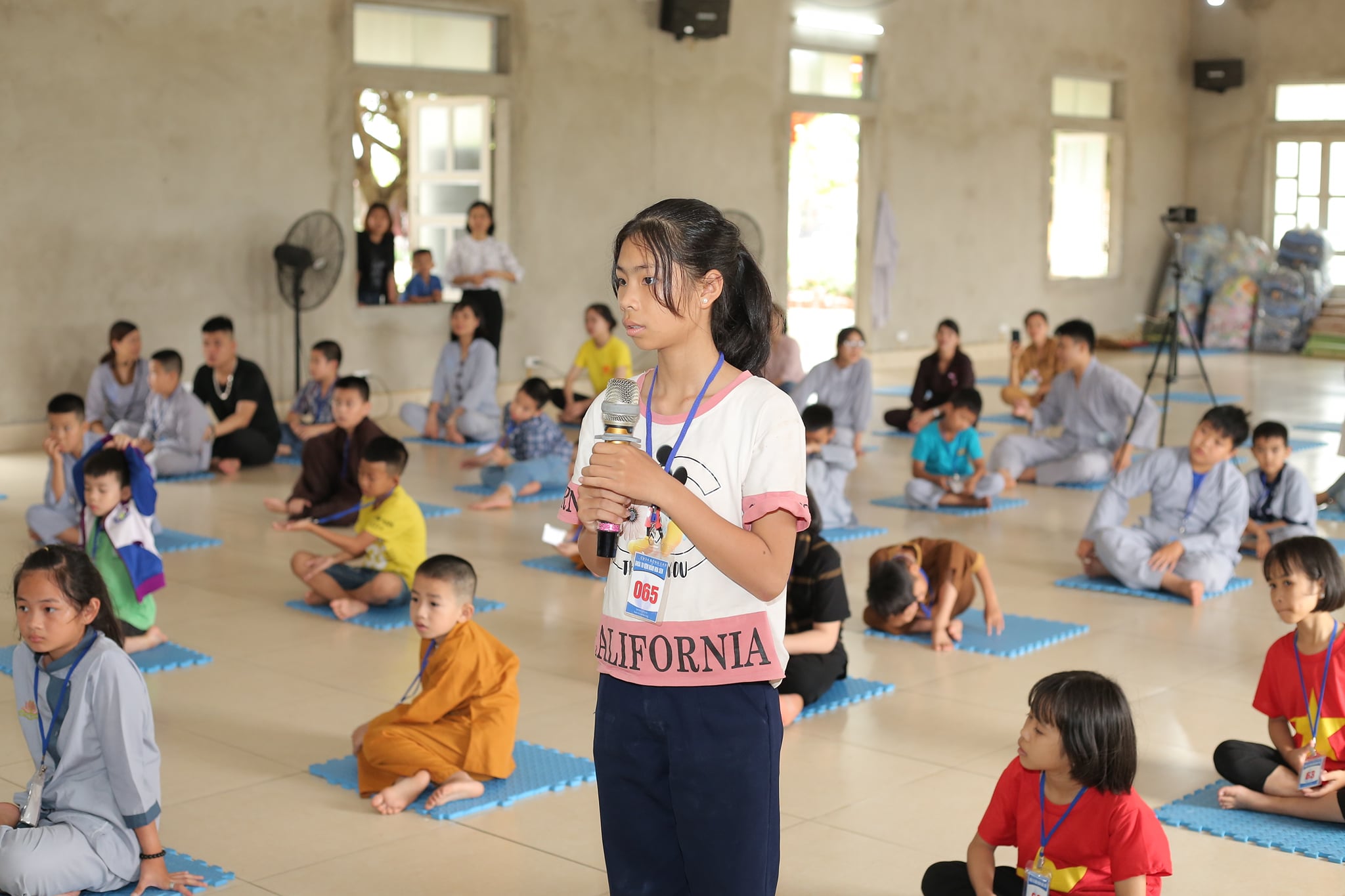 The retreat Sowing seeds lotus at Dong Cao Pagoda