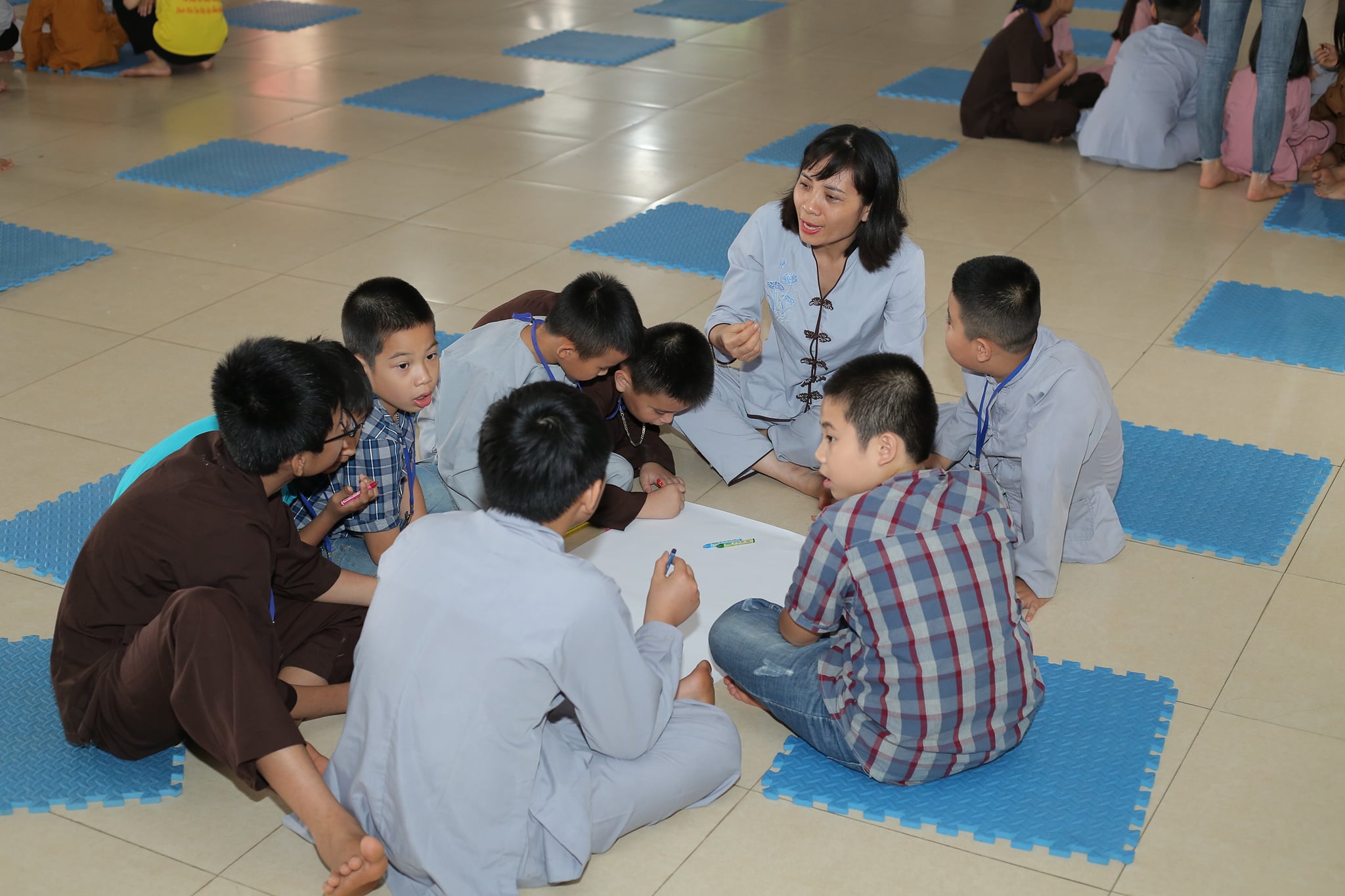 The retreat Sowing seeds lotus at Dong Cao Pagoda
