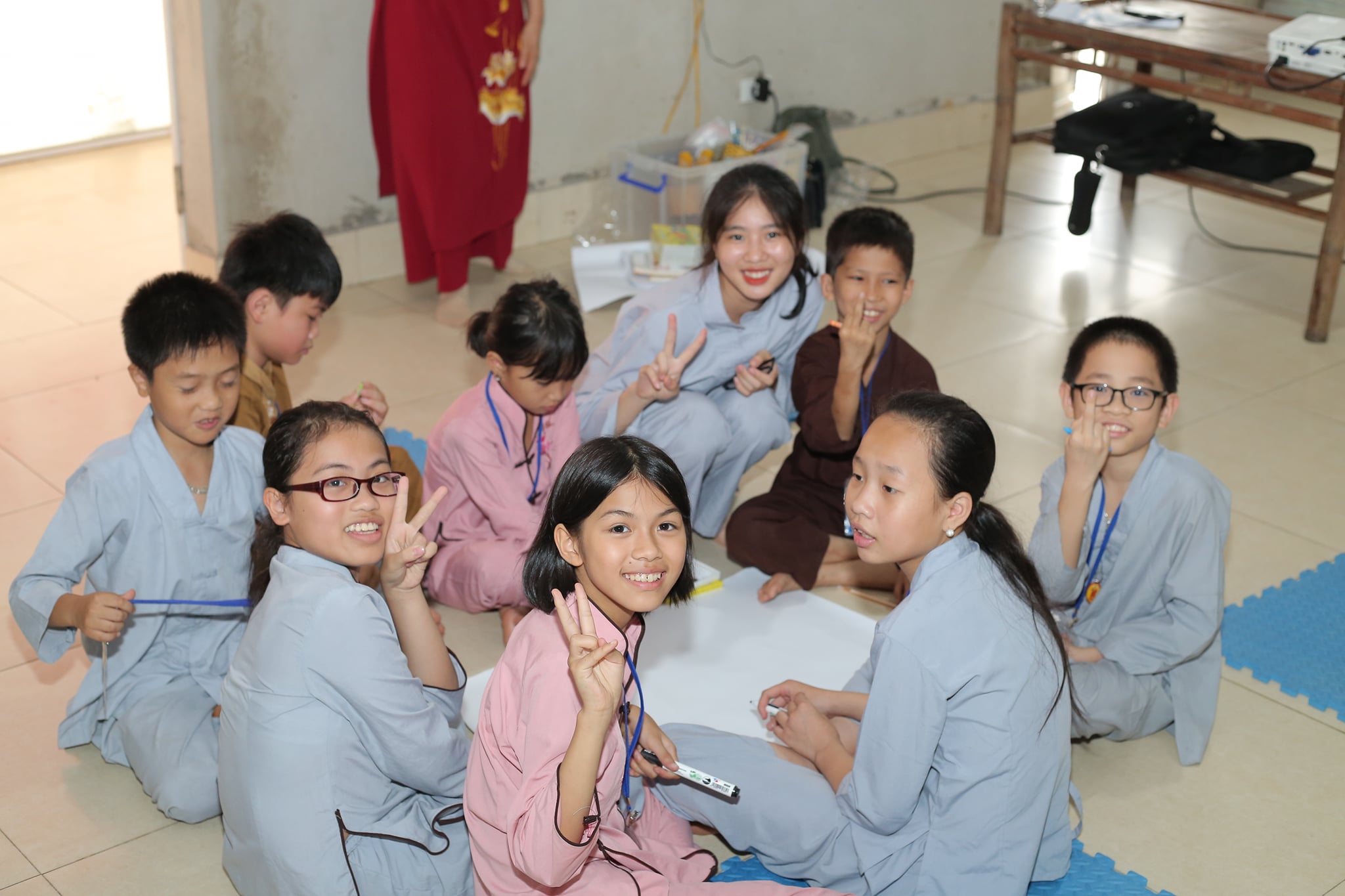 The retreat Sowing seeds lotus at Dong Cao Pagoda