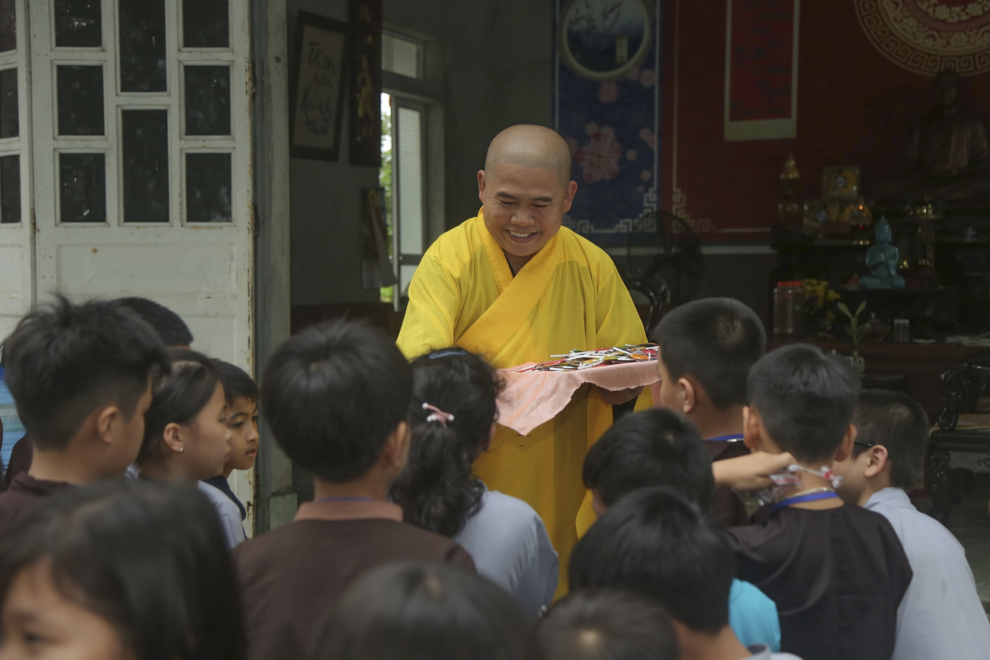The retreat Sowing seeds lotus at Dong Cao Pagoda