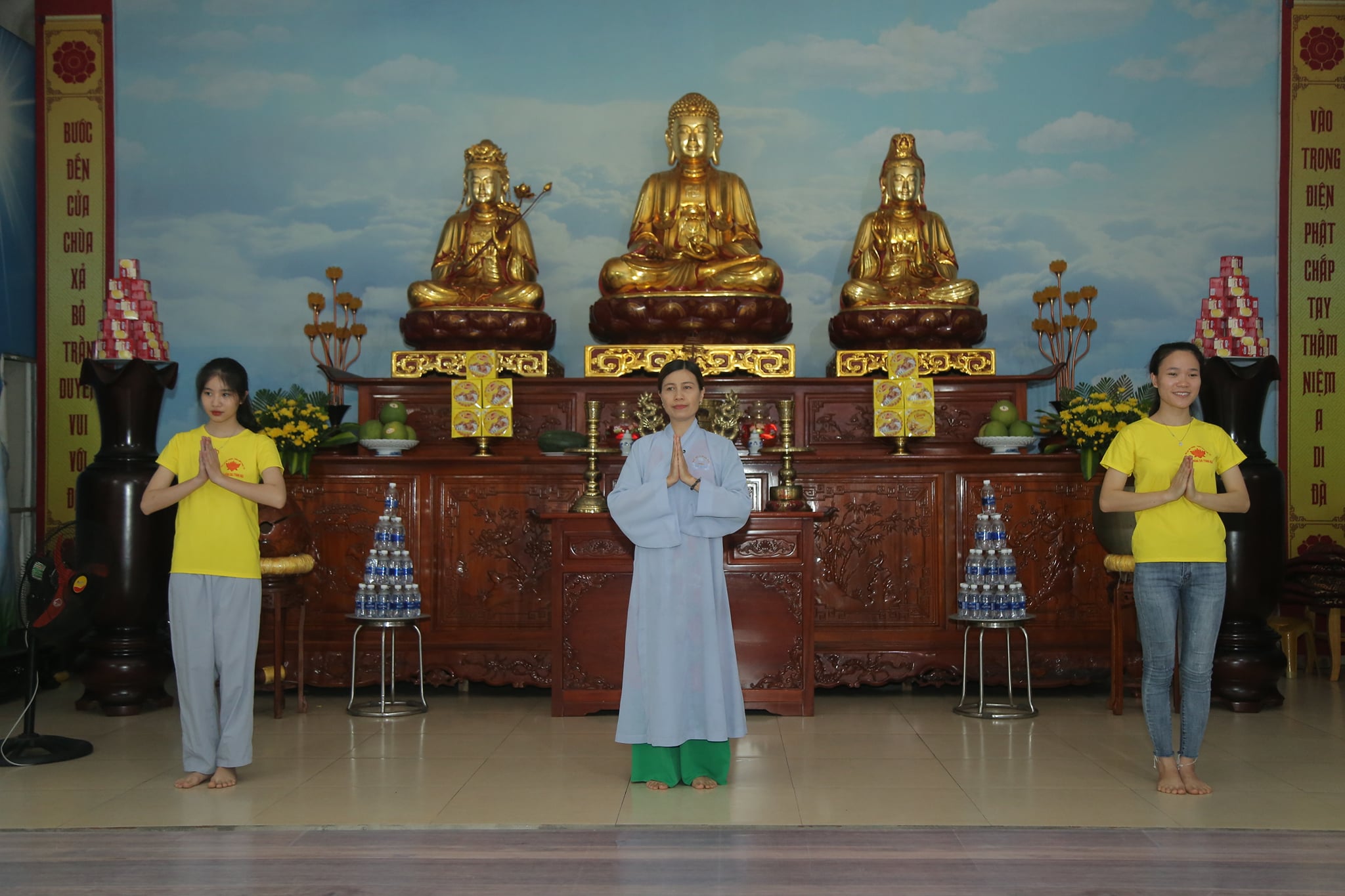 The retreat Sowing seeds lotus at Dong Cao Pagoda
