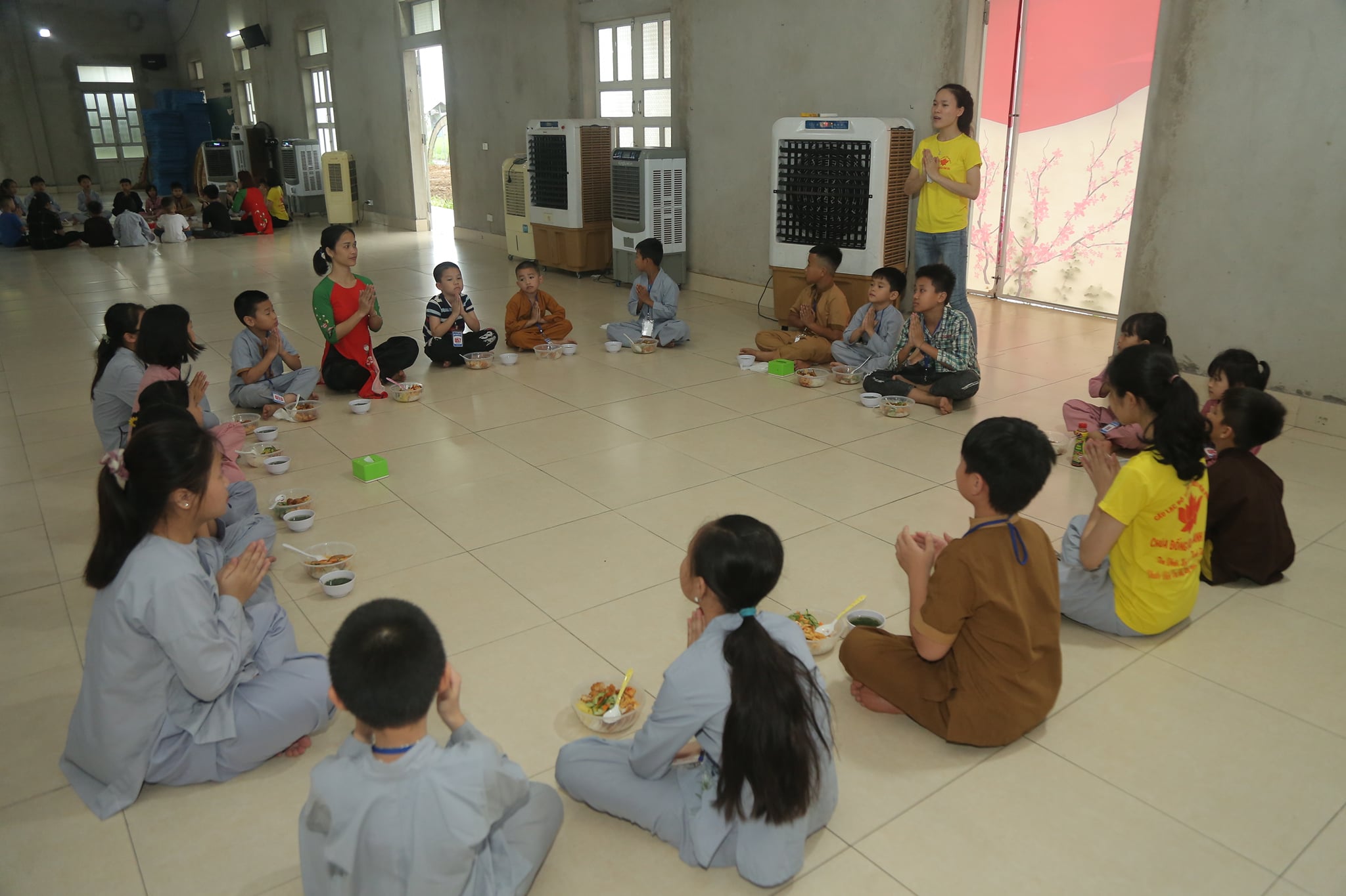The retreat Sowing seeds lotus at Dong Cao Pagoda