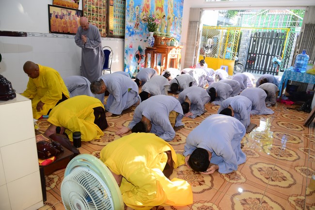 Repentant Ceremony at Minh Chat ashram in Can Tho