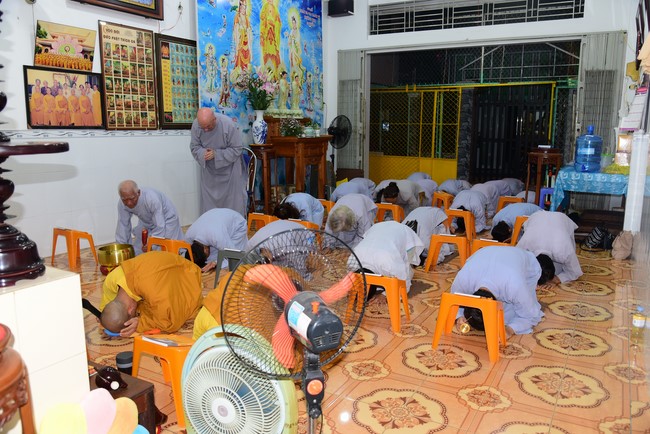 Repentant Ceremony at Minh Chat ashram in Can Tho