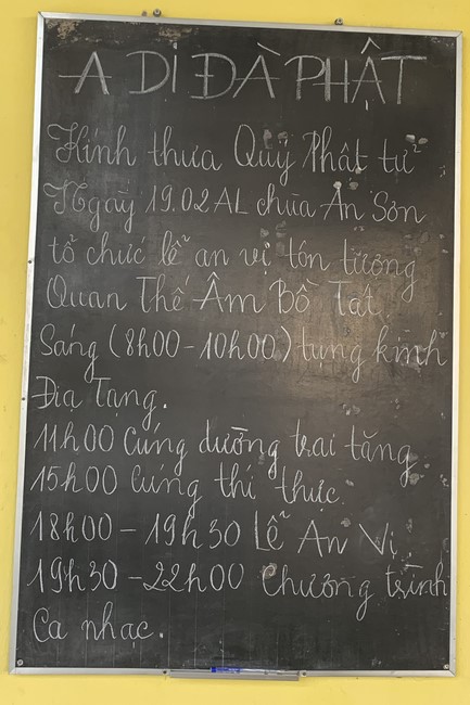 Ceremony of Settling Bodhisattva Avalokitesvara at An Son Pagoda, Quang Ngai.