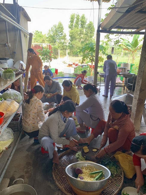 Ceremony of Settling Bodhisattva Avalokitesvara at An Son Pagoda, Quang Ngai.