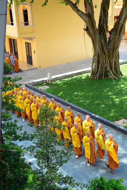 Quý Thầy chùa Hoằng Pháp an cư tập trung