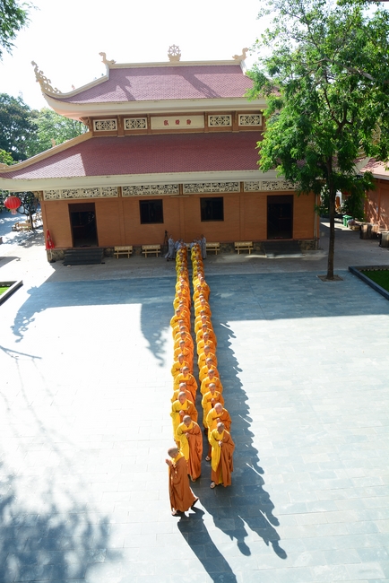 Quý Thầy chùa Hoằng Pháp an cư tập trung