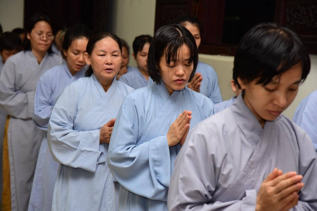 Quý Thầy chùa Hoằng Pháp an cư tập trung