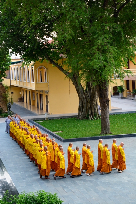 Quý Thầy chùa Hoằng Pháp an cư tập trung