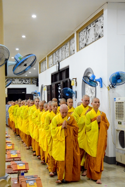 Quý Thầy chùa Hoằng Pháp an cư tập trung