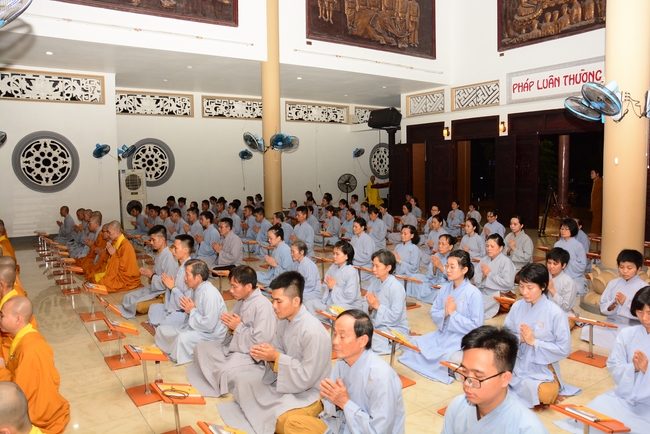 Quý Thầy chùa Hoằng Pháp an cư tập trung