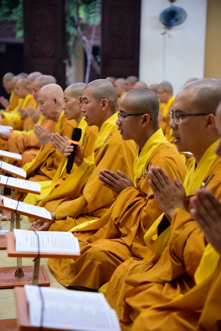 Quý Thầy chùa Hoằng Pháp an cư tập trung