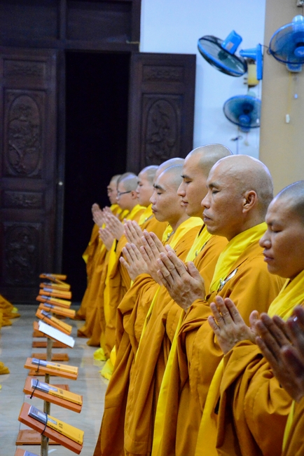 Quý Thầy chùa Hoằng Pháp an cư tập trung