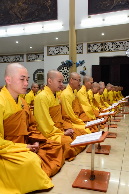 Quý Thầy chùa Hoằng Pháp an cư tập trung