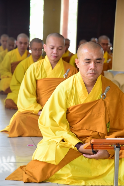 Quý Thầy chùa Hoằng Pháp an cư tập trung