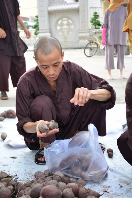 Supporting people in need during the Covid-19 pandemic of Hoang Phap Pagoda