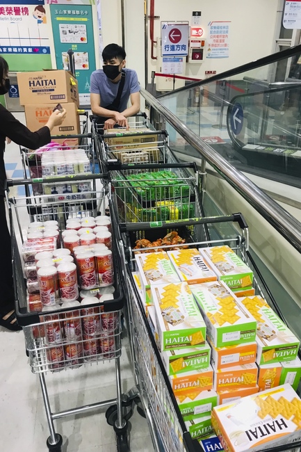 Charity in Ullambana season of Linh An Pagoda in a Taiwan