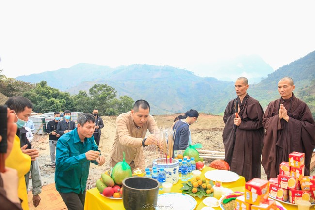 Ground breaking ceremony of Tu An Dien (Ha pagoda)