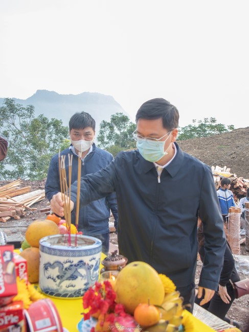 Ground breaking ceremony of Tu An Dien (Ha pagoda)