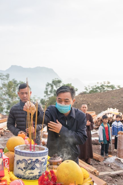 Ground breaking ceremony of Tu An Dien (Ha pagoda)