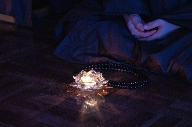 The Gratitude Candle Lighting Ceremony Greeting enlightened achievement of Bodhisattva Siddhartha at Hoa Phuc pagoda