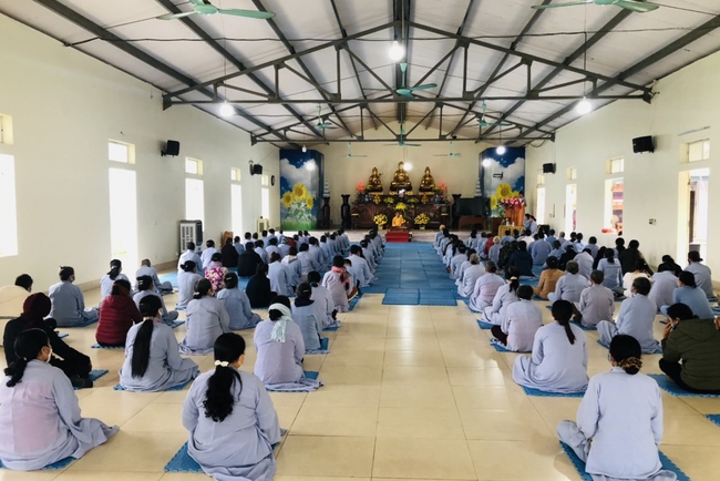 The rite of Dharma thanking at Dong Cao pagoda