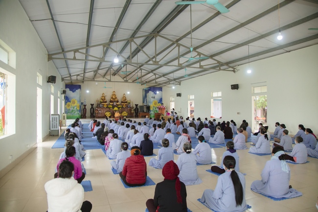 The rite of Dharma thanking at Dong Cao pagoda