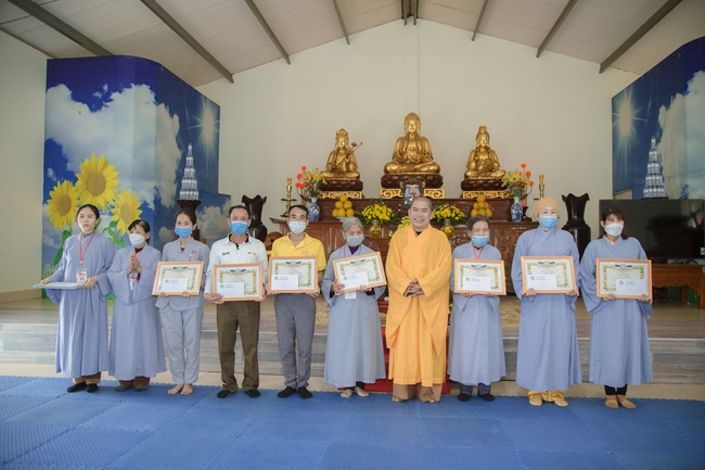 The rite of Dharma thanking at Dong Cao pagoda