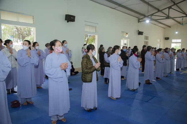 The rite of Dharma thanking at Dong Cao pagoda