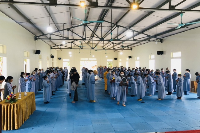 The rite of Dharma thanking at Dong Cao pagoda