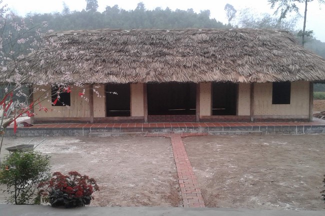 Year-end party, Ritual of putting the Buddha statue and Setting up pole tree at Dai Co Viet pagoda