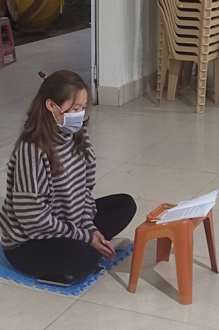 Illuminating ceremony to purify three karma at Dong Cao pagoda