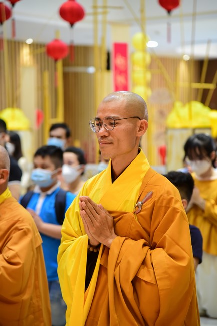 Monks and Buddhists wish a Happy Tet Most Thich Chan Tinh