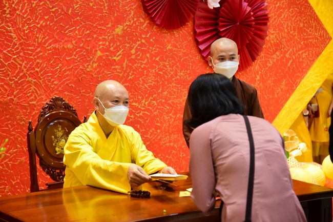 Monks and Buddhists wish a Happy Tet Most Thich Chan Tinh