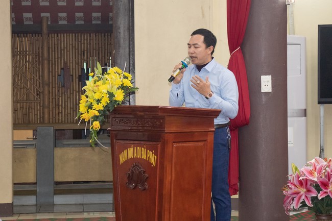 The rite Dharma thanking at Hoa Phuc pagoda