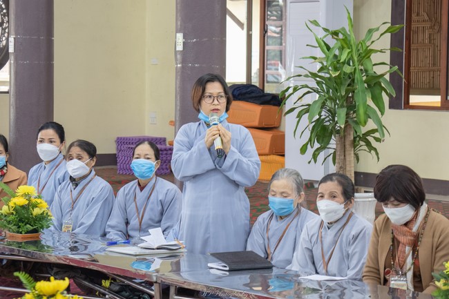 The rite Dharma thanking at Hoa Phuc pagoda