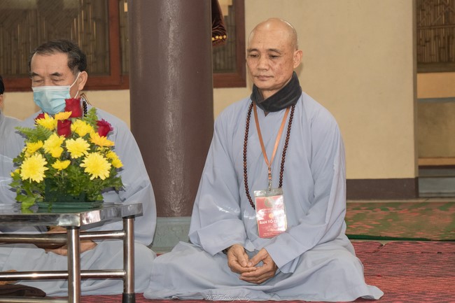 The rite Dharma thanking at Hoa Phuc pagoda
