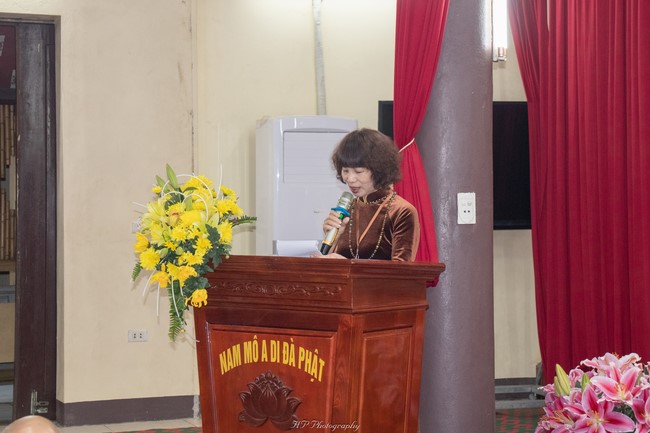 The rite Dharma thanking at Hoa Phuc pagoda
