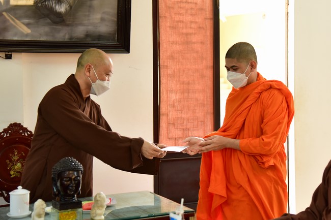 Fee support for master's program to Khmer Theravada monks