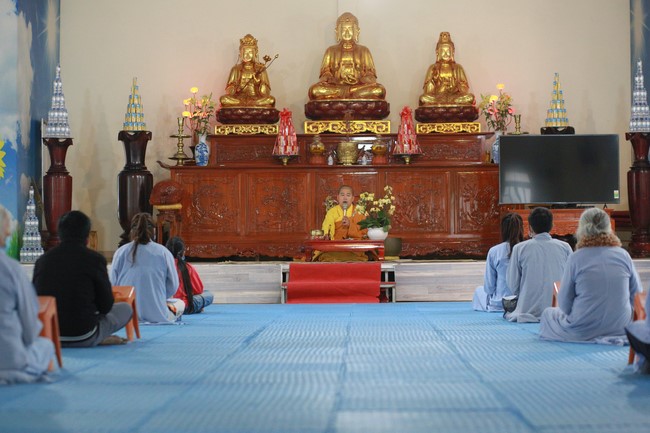 Three-Jewel Refuge Ceremony at Dong Cao Pagoda - Thanh Hoa