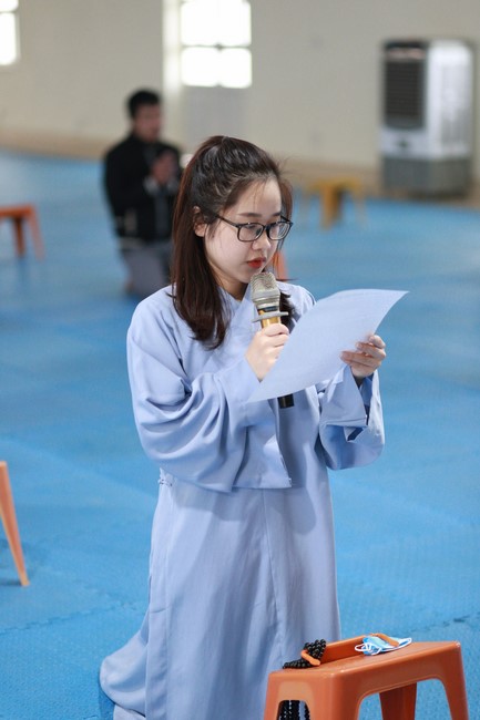 Three-Jewel Refuge Ceremony at Dong Cao Pagoda - Thanh Hoa